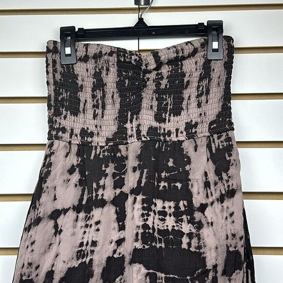 Volcom Strapless Women's Tie-Dyed Brown/Tan Dress Sz XS - Picture 3 of 9